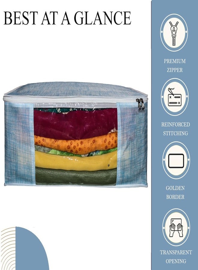 Shaping Fabric Garment Cover Non-Woven 90 GSM with Transparent Window & Double Metal Zipper - Pack of 1 | Dustproof Clothes Storage Bag for Sarees, Suits, Jackets, Shirts SCXLRL1582493517524148524759 - Image 4