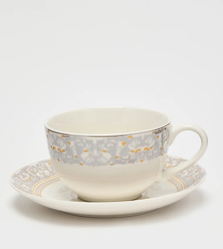 سور لا تابل Cup &amp; Saucer 220ml White/Silver