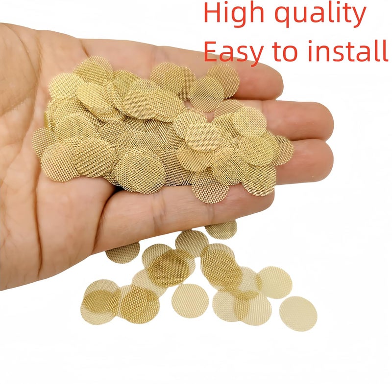 Ruilida 200 pcs 1/2 Inch Premium Thick Brass Pipe Screens, 0.5" Premium Pipe Screen Filters with Metal Storage Box - Image 4
