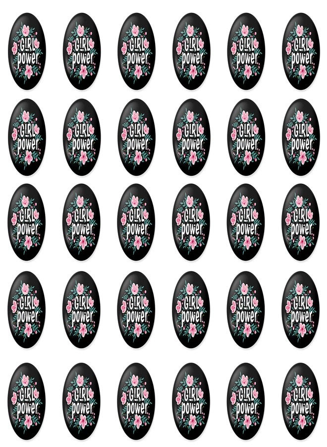 Hubops Girl Power Pin Button Badges Positive Quotes For Kids Girls Women Badge 44mm for T Shirts, School Bags, Backpacks, Cap, Clothes, Hoodie,Events, Gifts Accessories (pack of 30) - Image 1