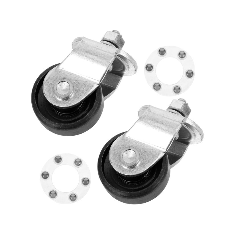 Hydraulic Jack Wheels, Durable Swivel Casters for 2 Tons Jack, Heavy Duty Stability - Image 1