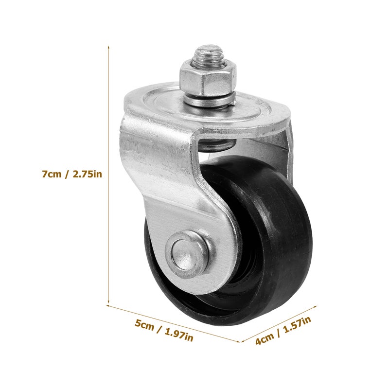 Hydraulic Jack Wheels, Durable Swivel Casters for 2 Tons Jack, Heavy Duty Stability - Image 2