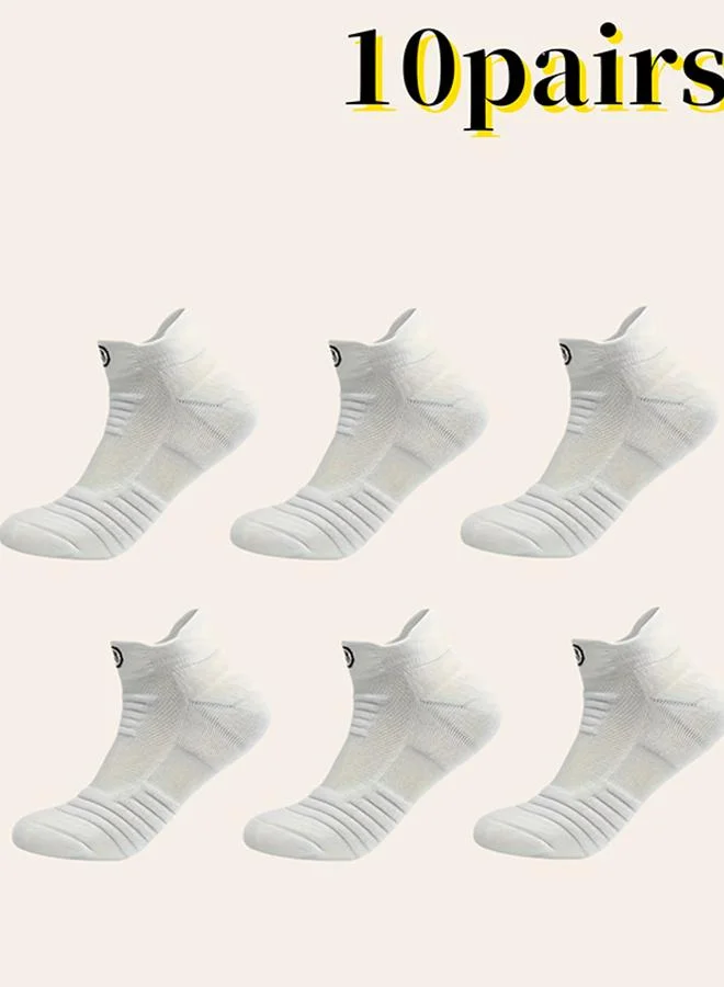 Take Two Pack of 10 - Solid Short Crew Socks