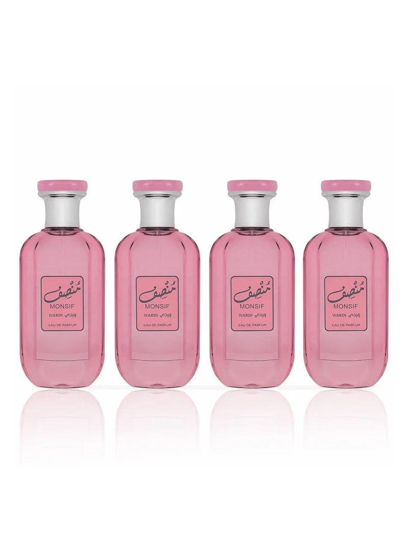 عطور مهابوب عطر منصف وردي 100 مل  1×4 من محبوب للعطور