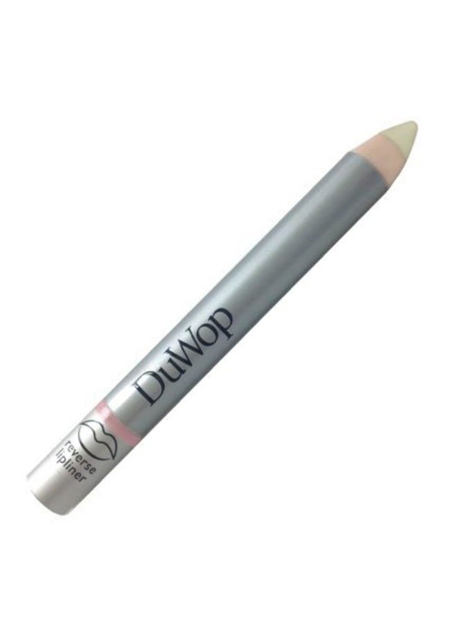 DuWop Cosmetics Reverse Lipliner, Nude – Colorless, Matte Pencil to Perfectly Shape Lips and Prevent Lipstick Feathering