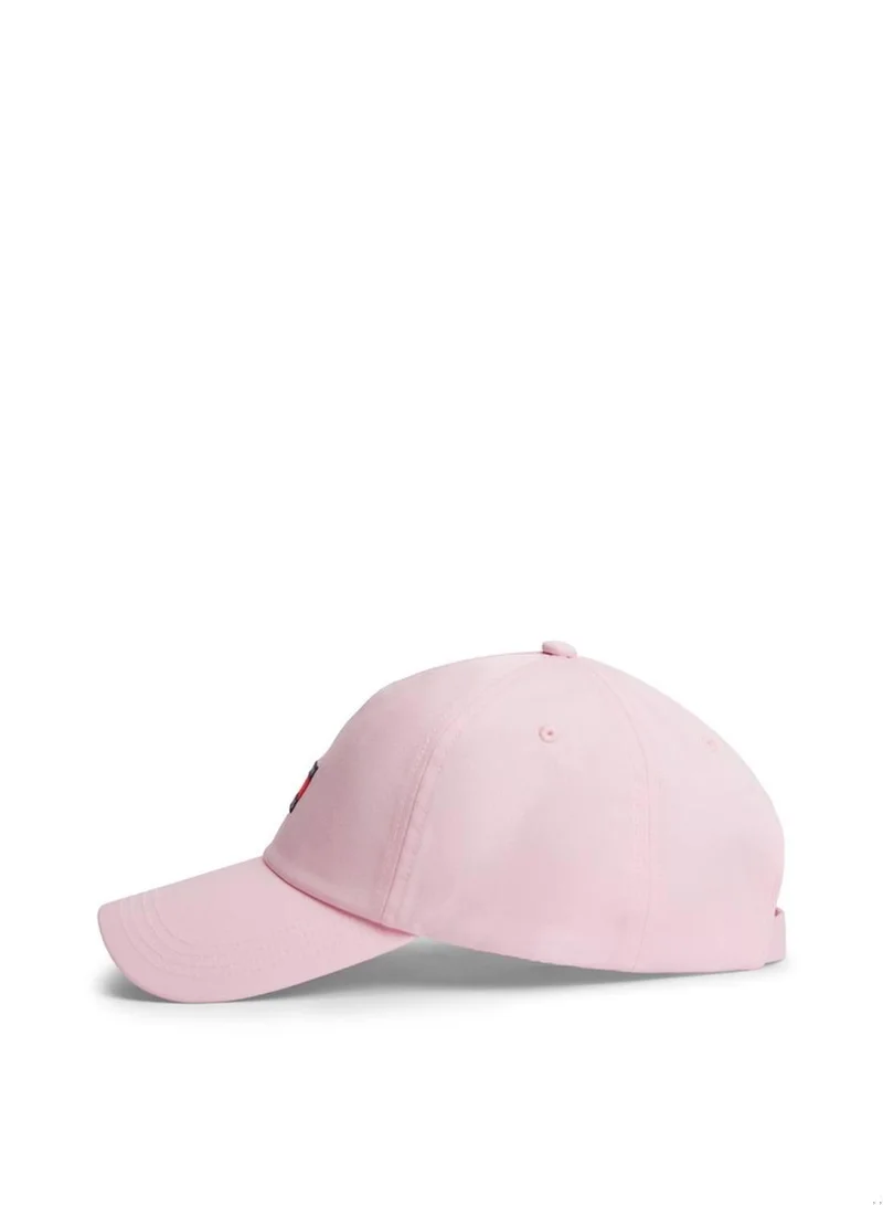 Tommy Jeans Pink Breeze Heritage Logo Patch Baseball Cap for Women | Best Price UAE