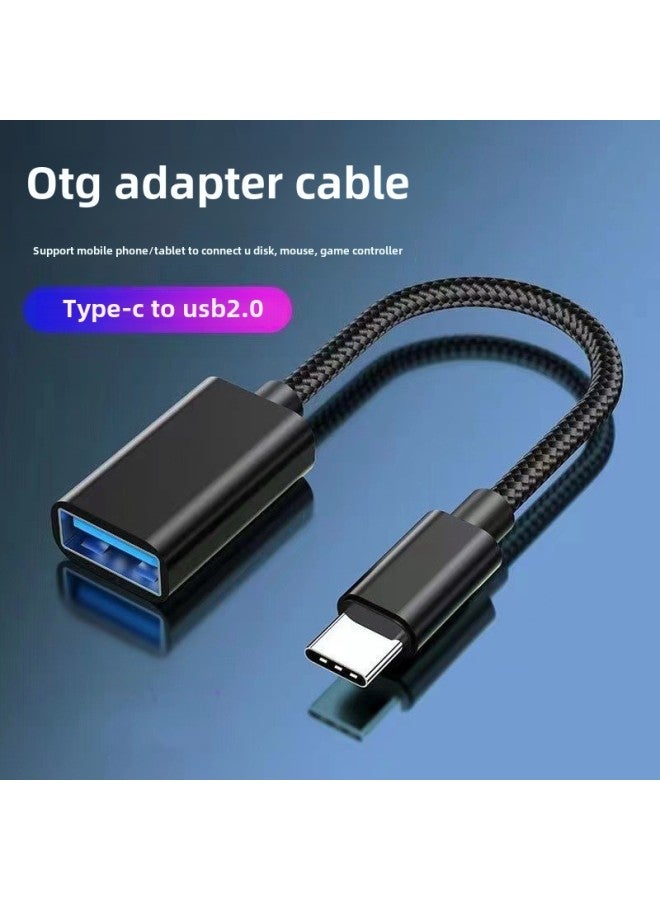 OTG Line TYPE-C To 2.0A Bus Adapter Line Android V8 OTG Line Car Mini5p V3 OTG Line-Color:Android Micro Interface Sky Blue - Image 2