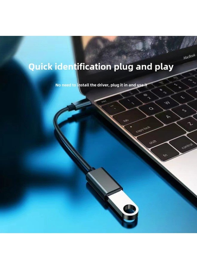 OTG Line TYPE-C To 2.0A Bus Adapter Line Android V8 OTG Line Car Mini5p V3 OTG Line-Color:Android Micro Interface Sky Blue - Image 3