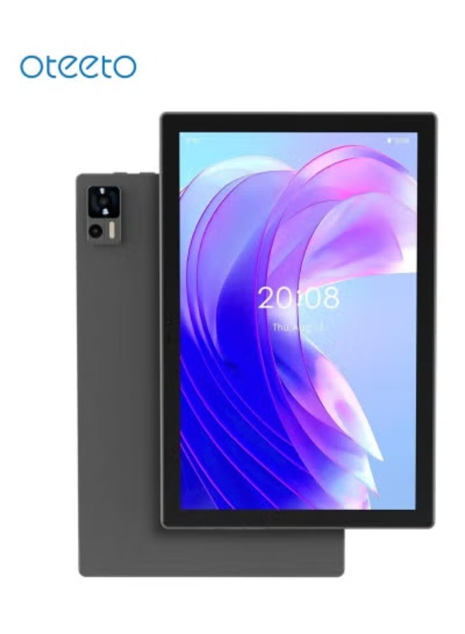 Oteeto TAB 16 Android 14 Tablet – 10.1" IPS LCD, Octa-Core 2.0GHz, 12GB RAM 512GB ROM, 4G LTE, 6000mAh Battery, 13MP + 8MP Camera, Keyboard & Touch Pen Included, Slim Portable Design for Study, Work & Entertainment – Gray - Image 2