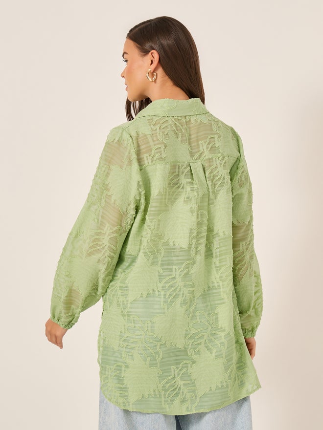 ستايلي قميص بقبة سبريد بنقشة ستيل، مقاس عادي - Image 5