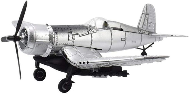 klarako Simulation Plastic Assembled Model Kit Airplane 1/48 Scale Aircraft Plane Model Gift for Adult - Silver - Image 2