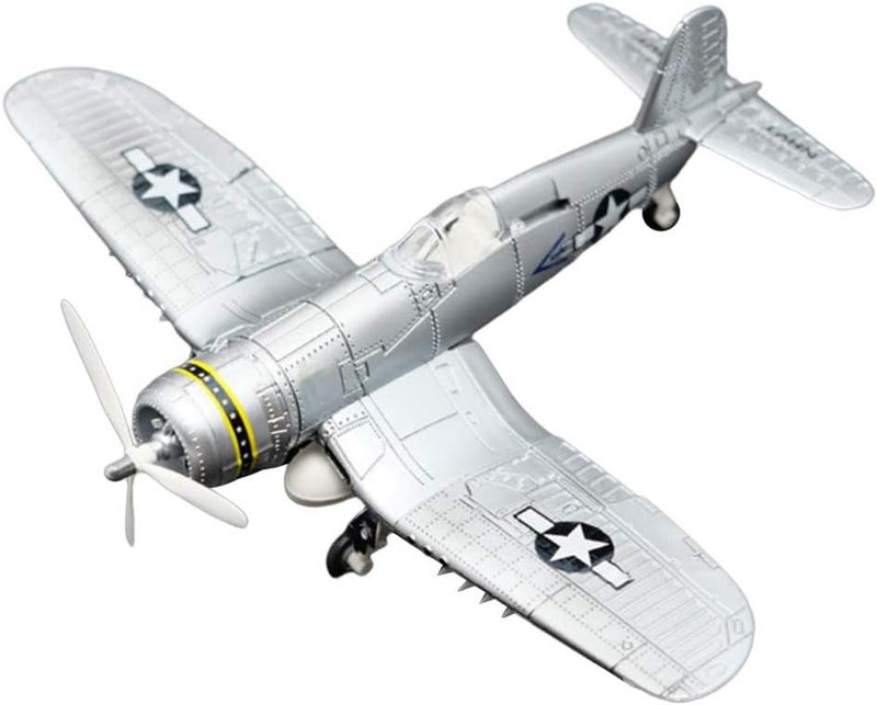 klarako Simulation Plastic Assembled Model Kit Airplane 1/48 Scale Aircraft Plane Model Gift for Adult - Silver - Image 3