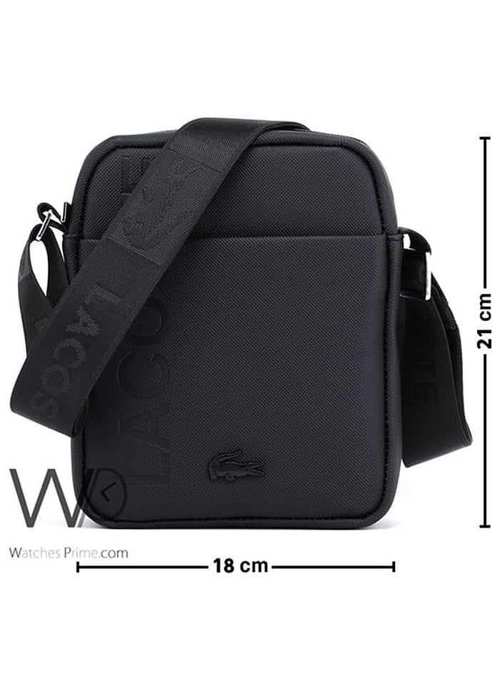 لاكوست حقيبة لاكوست شنطة كروس سوداء اللون - Image 3