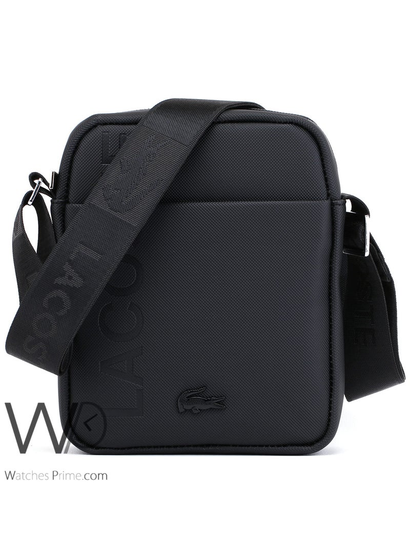 لاكوست حقيبة لاكوست شنطة كروس سوداء اللون - Image 1