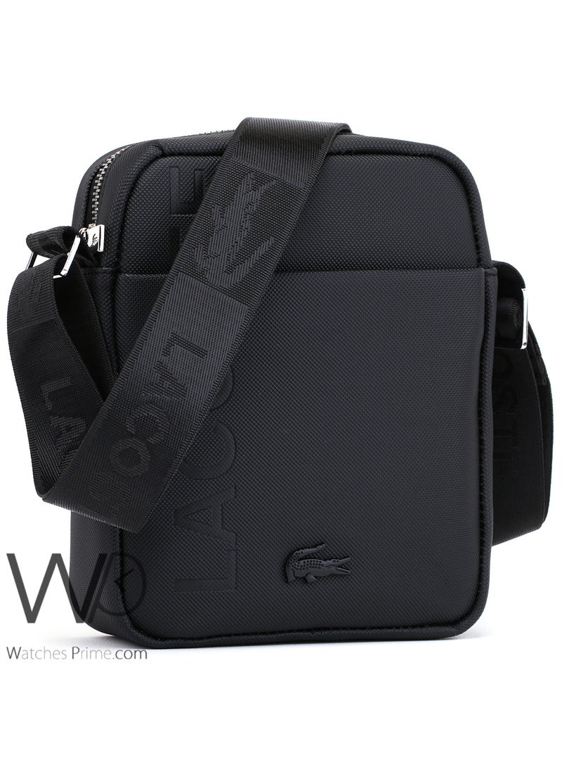 لاكوست حقيبة لاكوست شنطة كروس سوداء اللون - Image 4