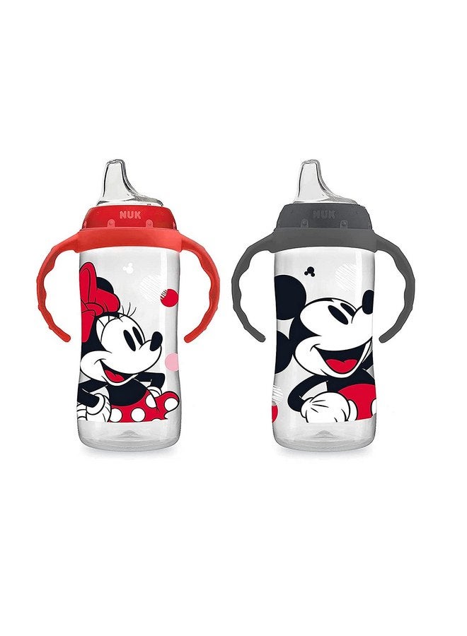 NUK Learner Cup, 10 Ounce, 2 Pack, Disney, Mickey & Minnie - Image 1