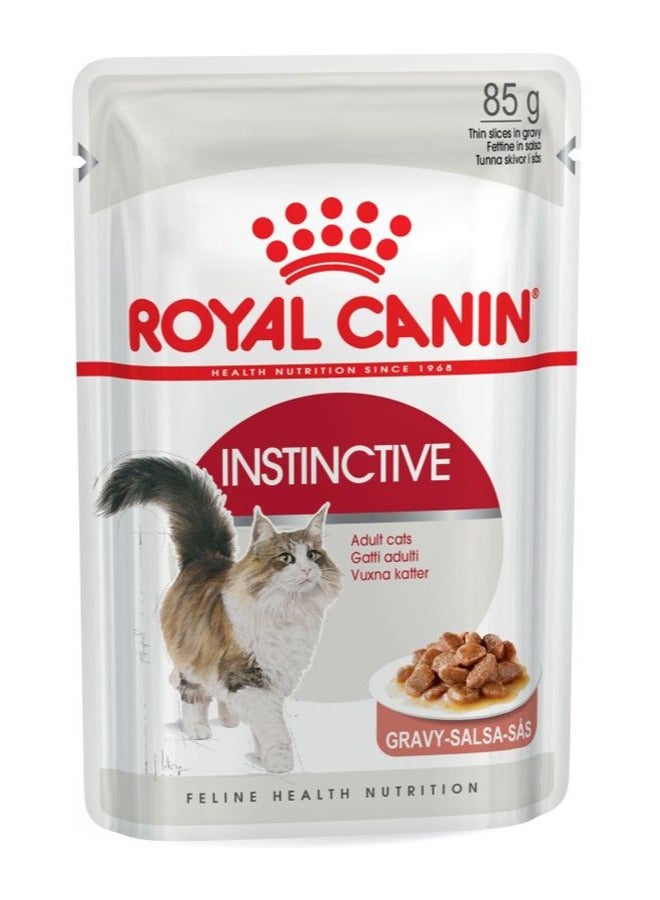 رويال كانين فيلين نيوتريشن إنستينكتيف، طعام القطط البالغة، مرق (طعام رطب - أكياس) 12 × 85 جم - Image 1