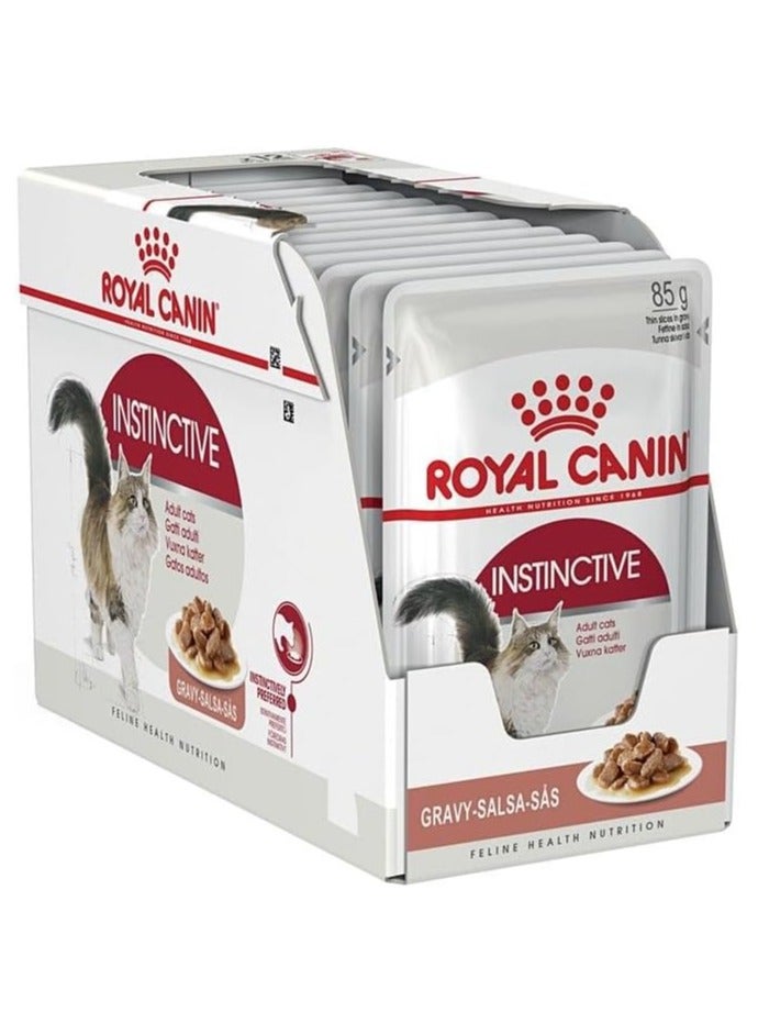 رويال كانين فيلين نيوتريشن إنستينكتيف، طعام القطط البالغة، مرق (طعام رطب - أكياس) 12 × 85 جم - Image 2
