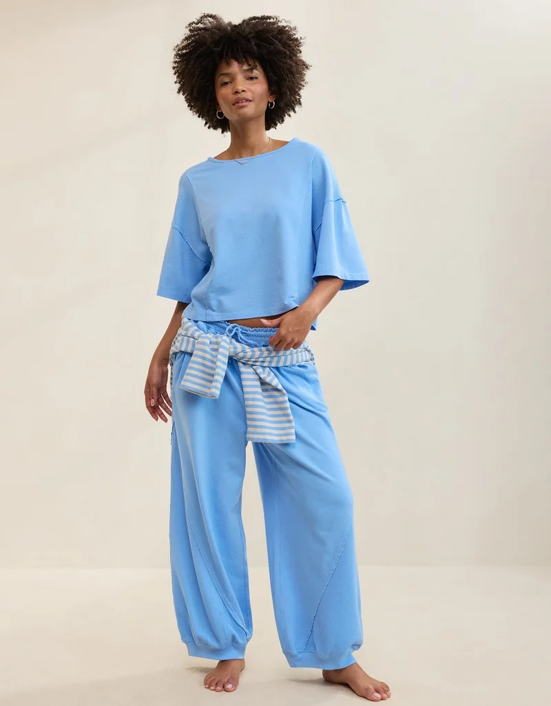 Aerie  Aerie Unwind Waffle T-Shirt for Women | Best Price UAE