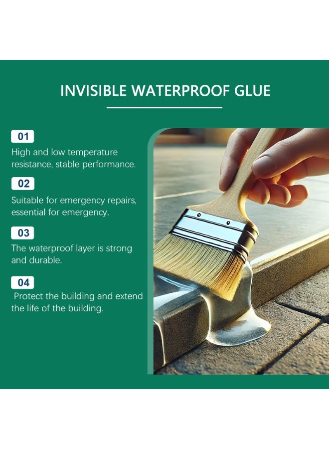 JAKEHOE invisible waterproof adhesive exterior wall toilet bathroom floor gap multi-purpose waterproof leak-proof coating - Image 4