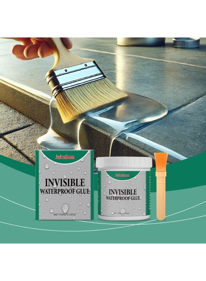 JAKEHOE invisible waterproof adhesive exterior wall toilet bathroom floor gap multi-purpose waterproof leak-proof coating - Image 1