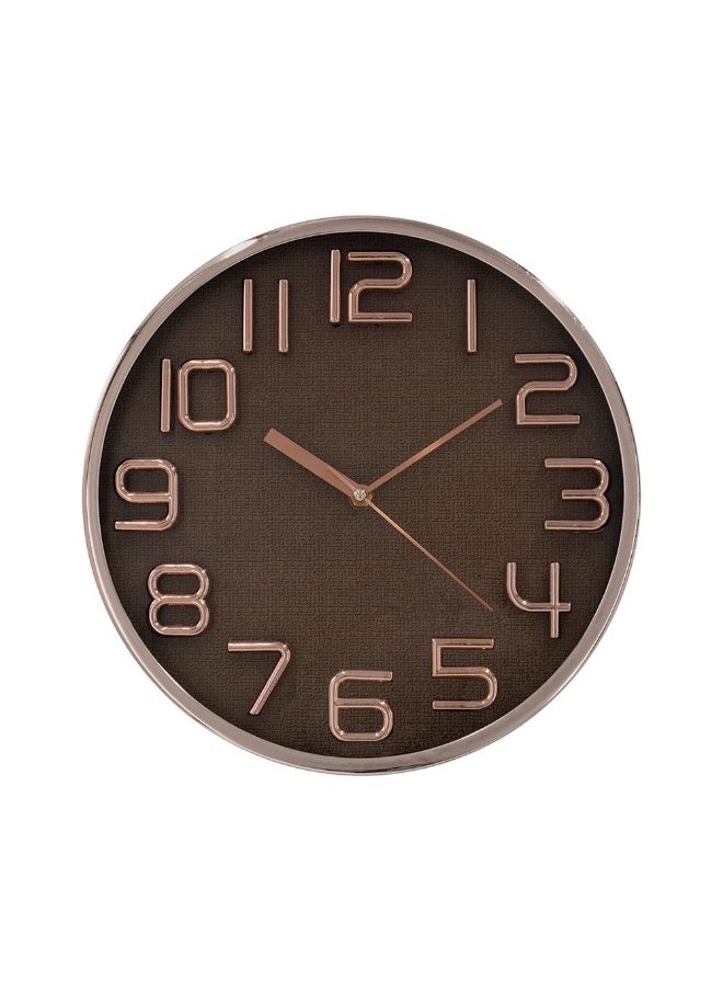 DANUBE HOME Danube Home Sansa Pp Number Wall Clock - Black 30X30X4 Stylish Wall Decor Modern Aluminum & Plastic Design Perfect For Home & Office Decor Unique Black Clock Decorative Home Accessories  - Image 4