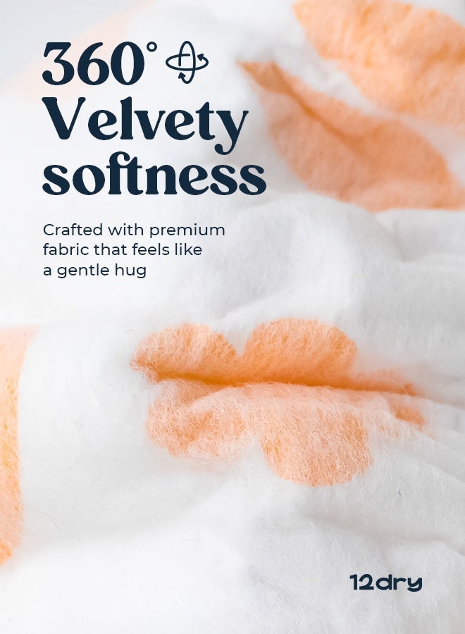 12dry Diapers Size Newborn Pack 4 (140 Count) Ultra Absorbent Dual-Layer Thin and Breathable Eco-Friendly with Soft Elastic Waistband - Image 5