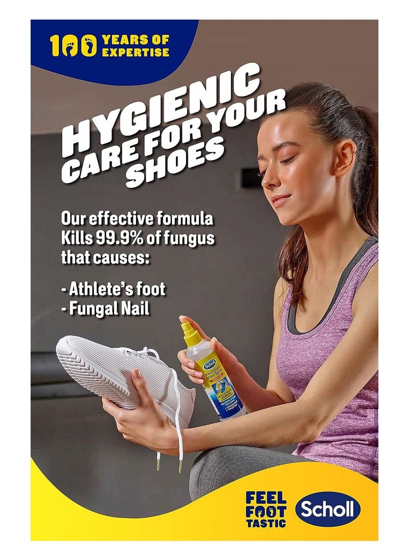 Scholl - Scholl Antifungal Shoe Spray Disinfectant, 250 ml - Image 1