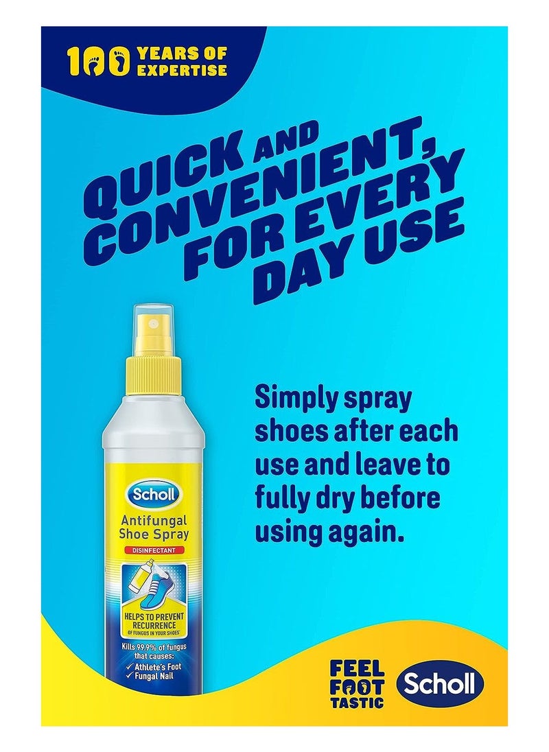 Scholl - Scholl Antifungal Shoe Spray Disinfectant, 250 ml - Image 1