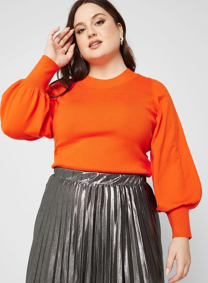 Vero Moda Curve Balloon Sleeve High Neck Sweater