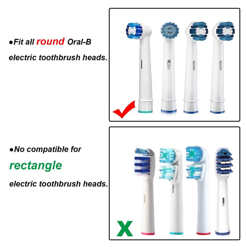LazyMe Toothbrush Cover for Oral-b, Electric Toothbrush Replacement Heads Cover for Home and Travel (8 Pcs) - Image 3