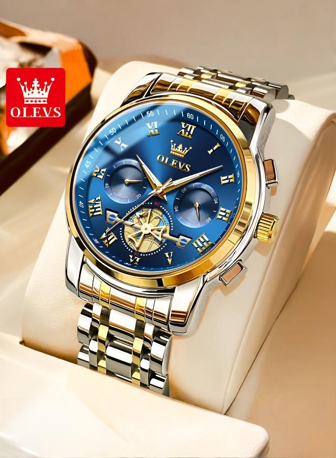 Luxury Men's Wrist Accessory with Luminous Design and Precision Mechanism - Image 1