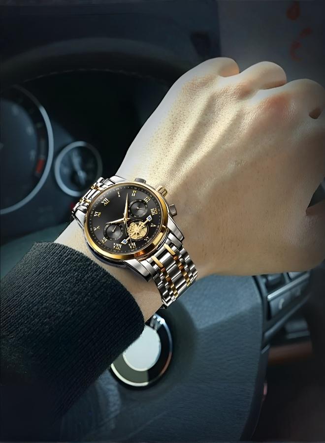 Luxury Men's Wrist Accessory with Luminous Design and Precision Mechanism - Image 3