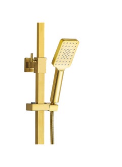 milano Danube Home Teriz Bath Shower With Rod & Rain Shower Complete Set, Brass Rain Shower Complete Set With Rods L 95 x W 43 x H 16 Cm Gold  - Image 4