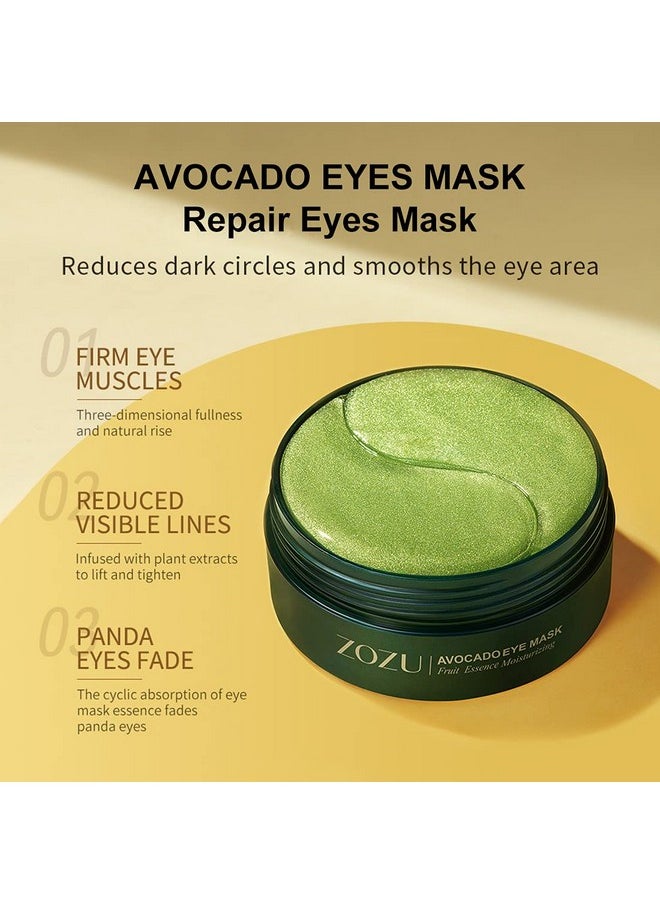 Mond'sub - Premium Undereye Mask With Collagen And Hyaluronic Acid For Dark Circles Puffiness And Eye Bags Avocado Moisturizing Antiaging Eye Mask Hydrating Under Eye Patches (30 Pairs) - Image 1