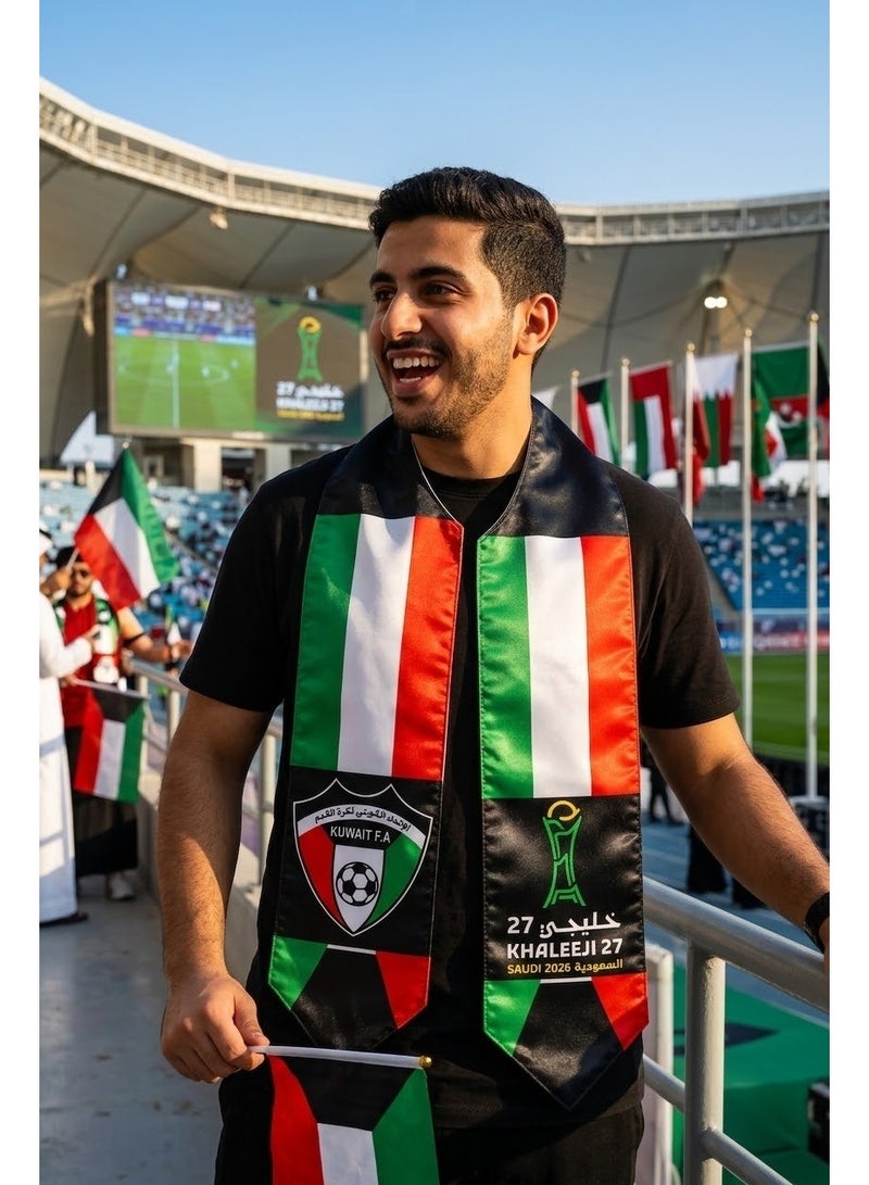 Kuwait FA Khaleeji 27 Football Scarf 2026 - Image 2