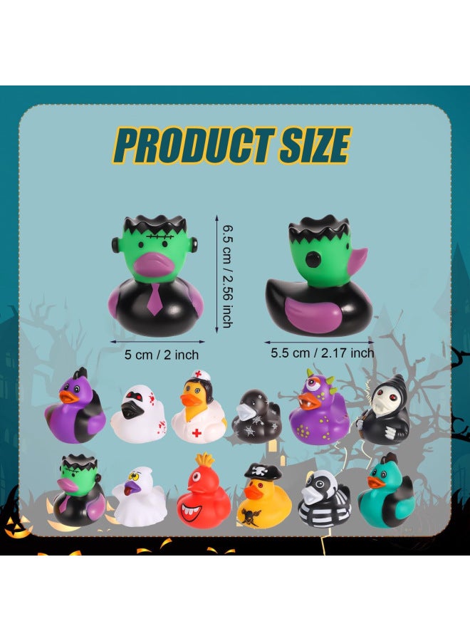 Loquat 6cm Enamel  Duck Party Favors Water-floating Squeezable Quacking Toy Ducks Ornaments For Gifts Decorations-Color:Random 30/bag - Image 4