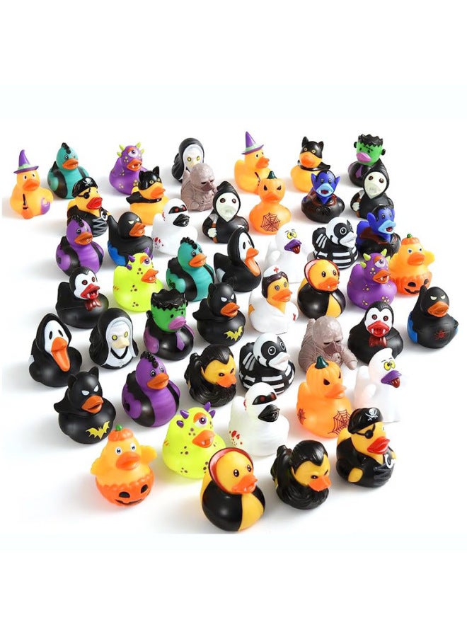 Loquat 6cm Enamel  Duck Party Favors Water-floating Squeezable Quacking Toy Ducks Ornaments For Gifts Decorations-Color:Random 30/bag - Image 1