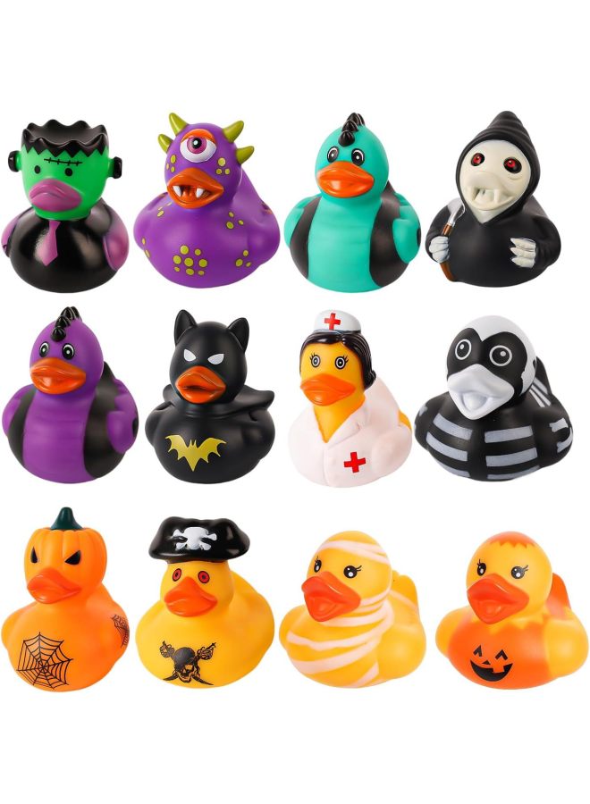 Loquat 6cm Enamel  Duck Party Favors Water-floating Squeezable Quacking Toy Ducks Ornaments For Gifts Decorations-Color:Random 30/bag - Image 5