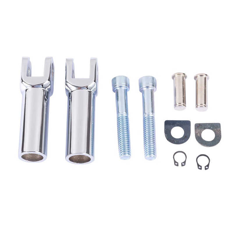 Passenger Footpeg Supports Kit Foot peg Mounts Clevis Fit for Harley Harley Standard Softail Springer Deuce Heritage Softail Classic Fatboy Dyna 20002017 Chrome
