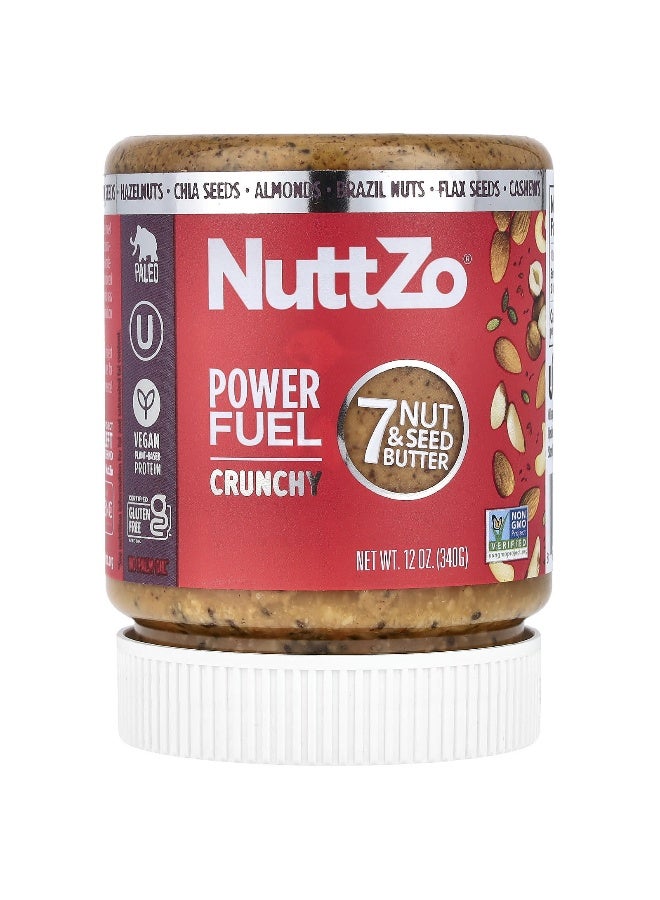 Nuttzo, Power Fuel, 7 Nut & Seed Butter, Crunchy, 12 oz (340 g) - Image 1