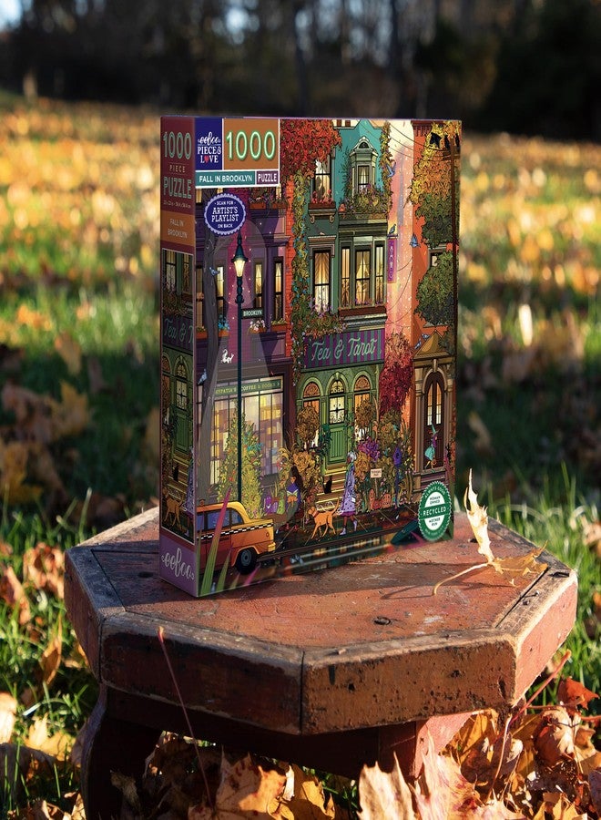 Eeboo - Jigsaw Puzzle 1000 Pieces Autumn in Brooklyn - Puzzle for Adults, 1000 Pieces Made of Cardboard - Dimensions 58.5 cm x 58.5 cm - Image 4