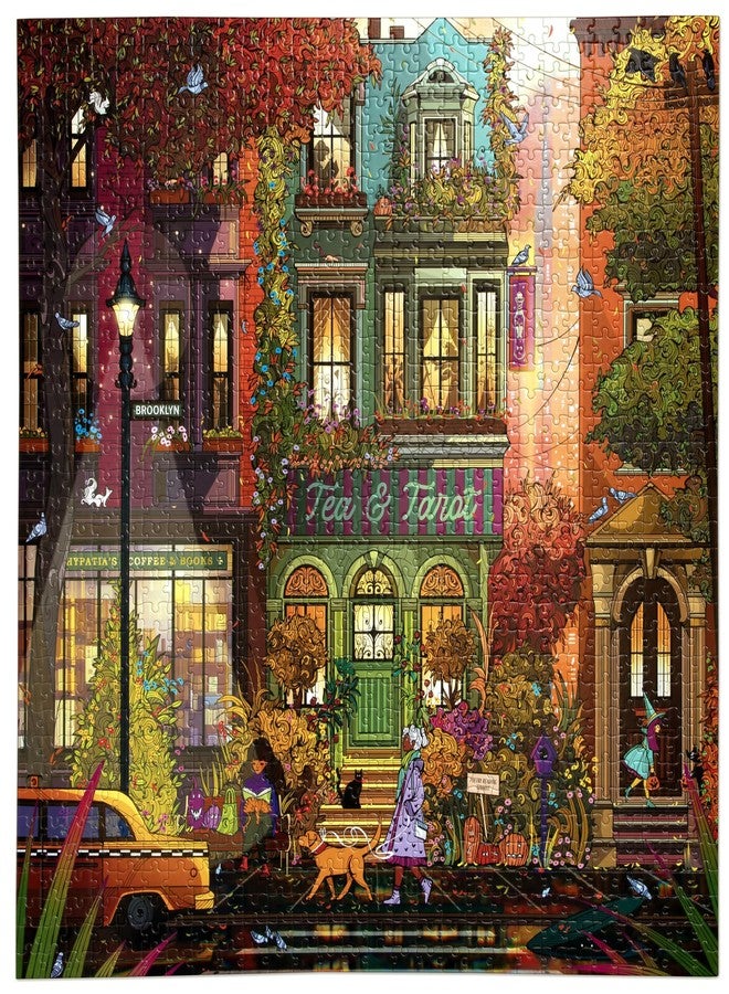 Eeboo - Jigsaw Puzzle 1000 Pieces Autumn in Brooklyn - Puzzle for Adults, 1000 Pieces Made of Cardboard - Dimensions 58.5 cm x 58.5 cm - Image 3