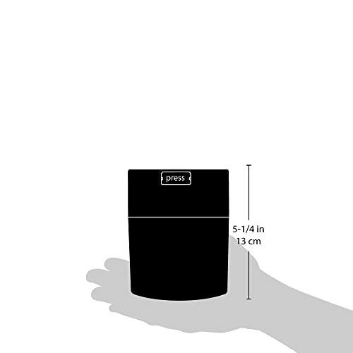 Coffeevac 1/2 LB – Patented Airtight Container | Multi-use Vacuum Container Works as Smell Proof Containers for Ground Coffee and Coffee Bean Containers. Black Cap and Body - Image 5