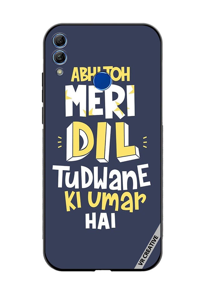 Protective Case Cover For Honor 10 Lite Dil Tudwane Ki Umar Design Multicolour