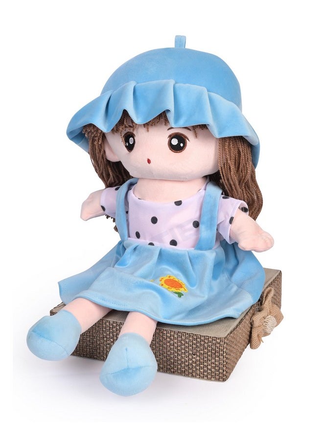 Besties BESTIES Plush Princess Doll 65 cm for Girl in Sturdy Dress with Woolen Hair, Doll for Girls, Toy for Girls, Birthday Gift Girl/Boys, Gift for Girls (Blue)  - Image 5