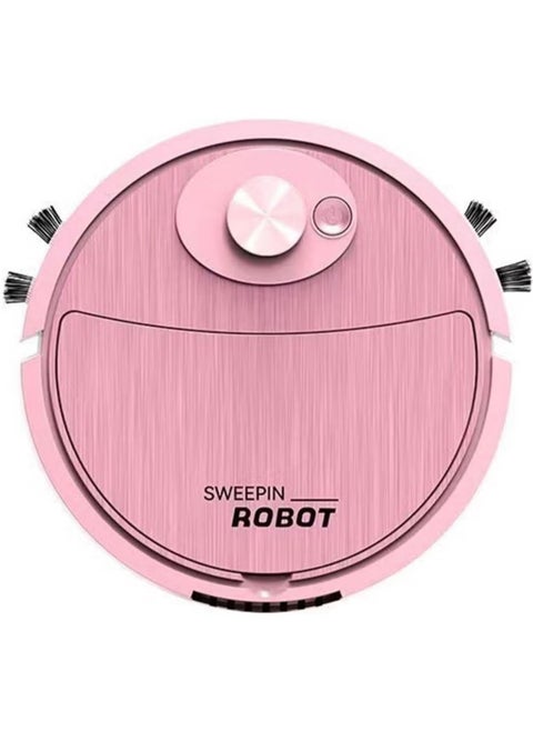 robot vacuum cleaner 2 in 1 sweeping robot it sweeps and vacuums in pink color