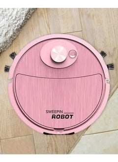 Denx robot vacuum cleaner 2 in 1 sweeping robot it sweeps and vacuums in pink color  - Image 2