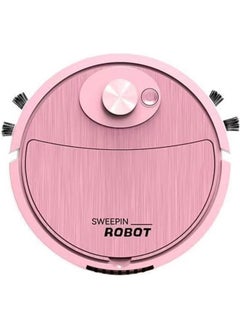 Denx robot vacuum cleaner 2 in 1 sweeping robot it sweeps and vacuums in pink color  - Image 5