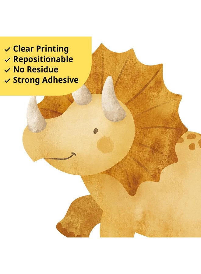 DECOWALL SG2-2409 Large Boho Dinosaur Wall Stickers Decals Dino Tropical Plants Baby Boy Kid Bedroom Playroom Décor Art Nursery School Peel Stick Home Room Living Girl - Image 4